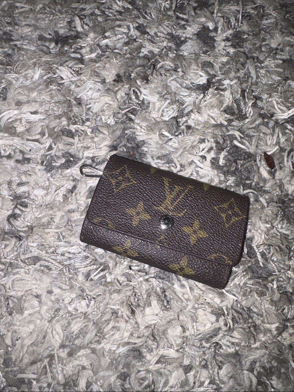 Key Ring Wallet Louis Vuitton Monogram Canvas Compact Wallet in Brown
